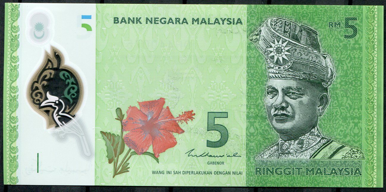 Malajsie (P 52c) 5 Ringgit (2021) - UNC