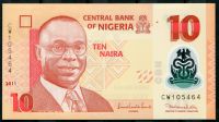 Nigerie (P 39c) 10 NAIRA (2011) - UNC