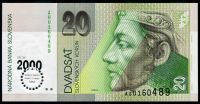 Slovensko (P 34) 20 KORUN (2000) - UNC - pamětní Milénium