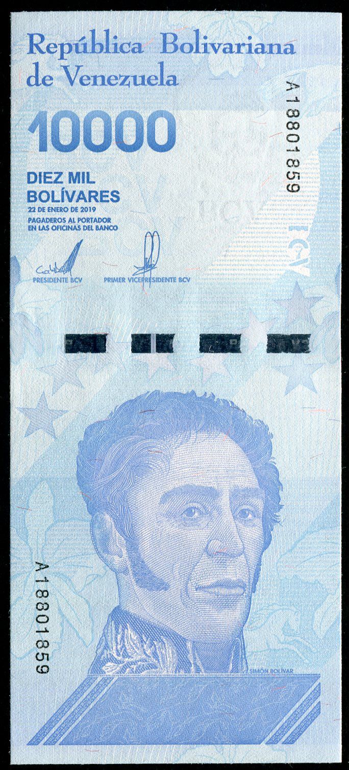 Venezuela (P 109a) 10 000 bolivares (22.1.2019) - UNC