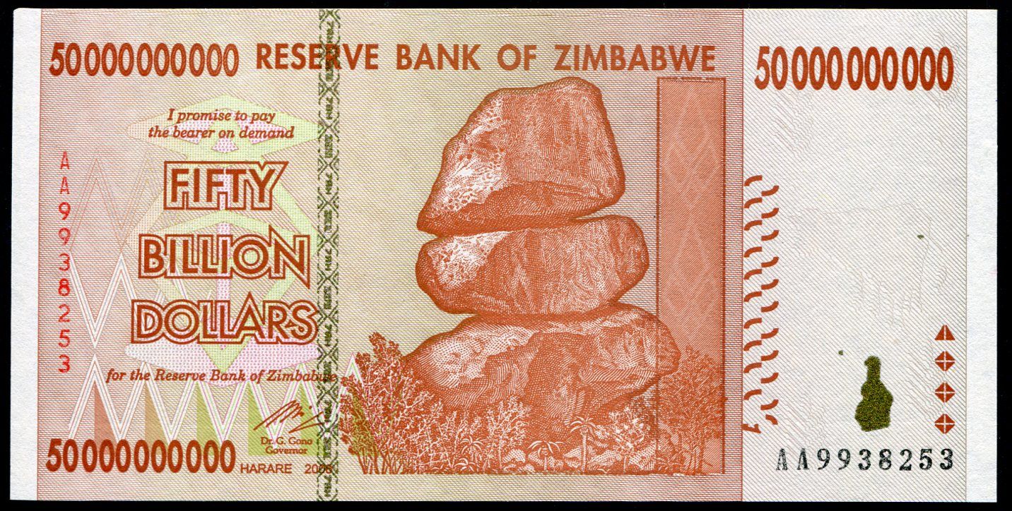 Zimbabwe - (P 86) 50 000 000 000 dollars (2008) - UNC