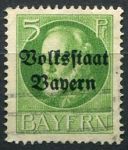 (1919) MiNr. 117 II. A - O - Bayern - Král Ludvík III. - přetisk