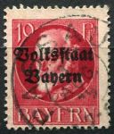 (1919) MiNr. 119 II. A - O - Bayern - Král Ludvík III. - přetisk