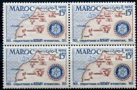 (1955) Mi.Nr. 387 **, 4-bl - Maroko - Rotary klub
