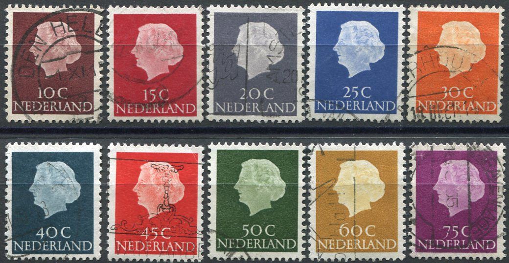 (1967) MiNr. 620 - 629 - O - Nizozemsko - Královna Juliana
