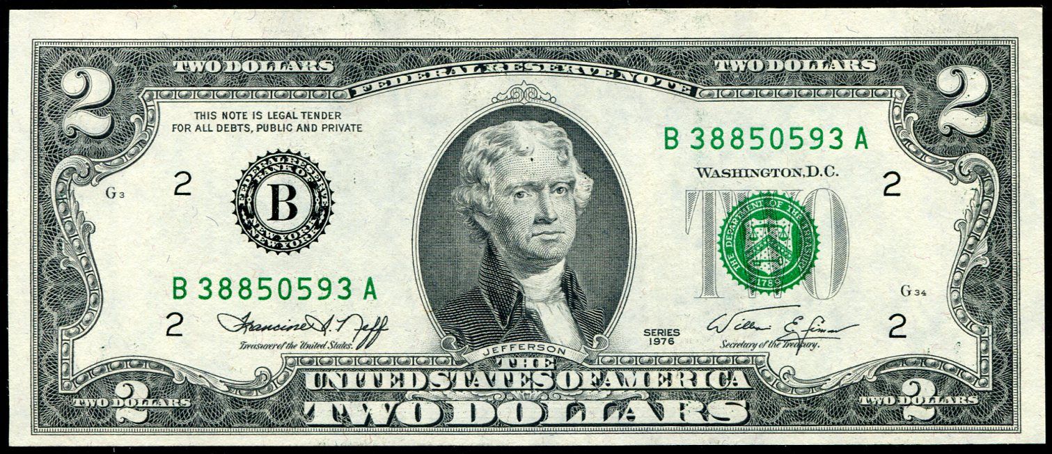 USA - P 461B - 2 dollars - 1976 série - 1/1 (B38850593A)