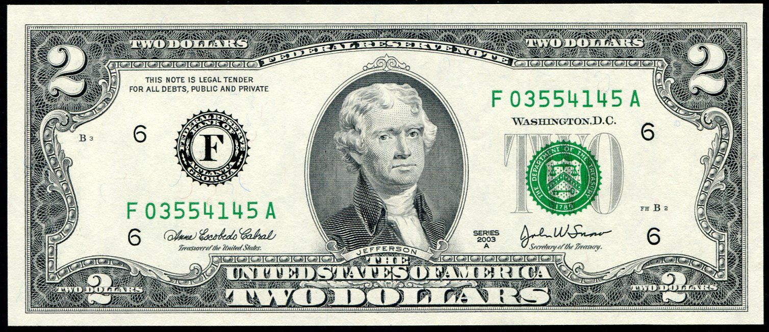 USA - P 516bF - 2 dollars - 2003 série - UNC (F03554145A)