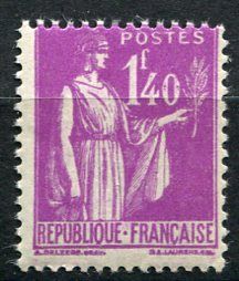 (1938) MiNr. 398 ** - Francie - Alegorie míru