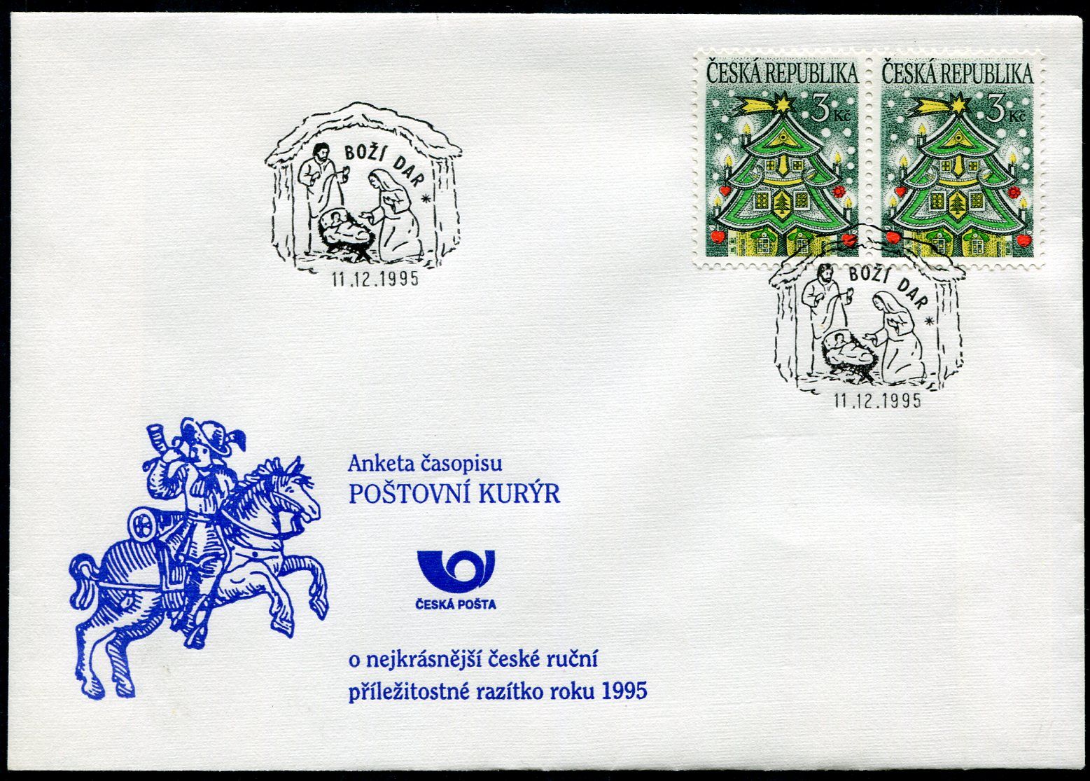 Česká pošta (1995) ARK 3 - Boží Dar - Vánoce
