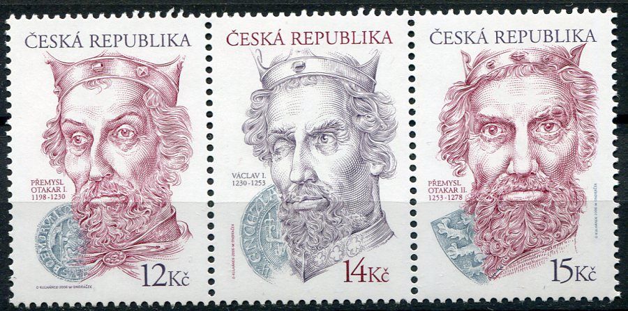 (2006) č. 476 - 478 ** - Česká republika - 3-bl - Dědiční králové z rodu Přemyslovců