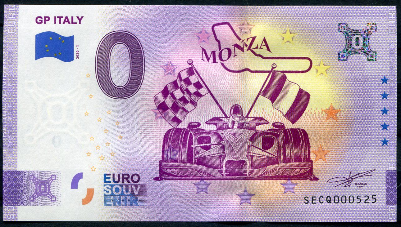 (2020-1) Itálie - GP Itálie - okruh Monza - € 0,- pamětní suvenýr