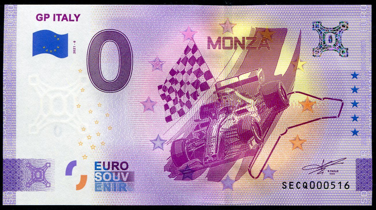 Eurosuvenir (2021-6) Itálie - GP Italy - Monza - € 0,- pamětní suvenýr