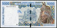 CFA- Senegal (K) - (P 713 Kj) 5000 Franks (2000) - UNC