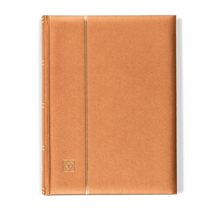 Leuchtturm Zásobník na známky COMFORT "Metalic Edition", černé listy, 64 stran BRONZ