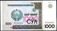 Uzbekistán (P82a.1) - 1000 Sum (2001) - UNC
