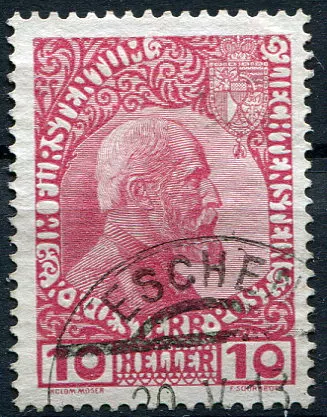 (1912) MiNr. 2 x - O - Lichtenštejnsko - 80. narozeniny knížete Johanna II.