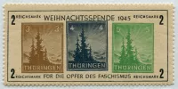 (1945) Mi. Bl.1ta II ** - Sovětská zóna - známka z aršíku Antifašismus, Vánoce (zk.)