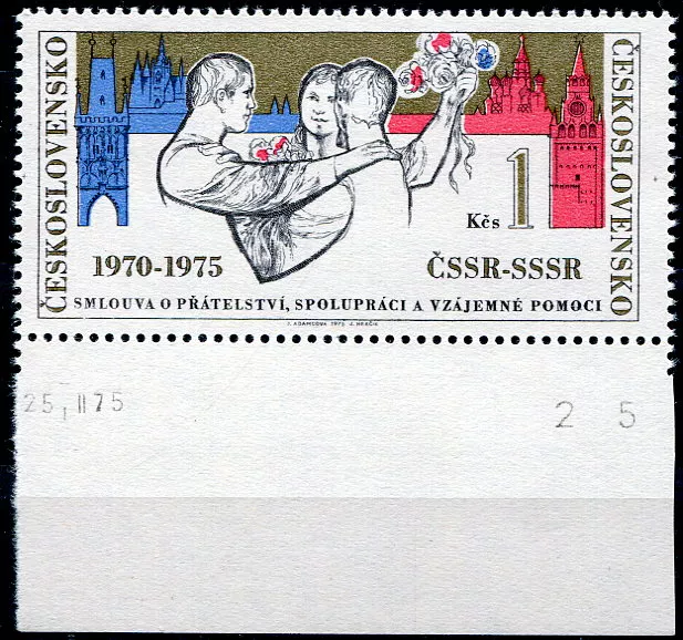 (1975) Pof. 2138 ** - Československo - DV 14/1 - ryska v rukávu + d.t.
