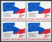 (1995) č. 63 ** (4-bl) - Česko - Dohoda o přidružení - VV - bez tisku černošedé barvy