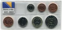 (2021/2022) Bosna a Hercegovina - KM: 115-121 - set mince (UNC)
