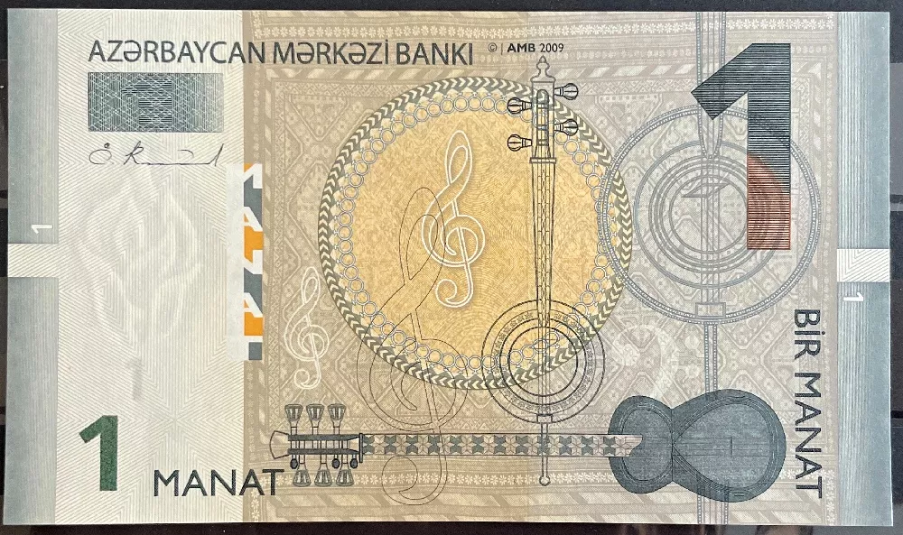 Azerbajdžán (P 31a) 1 Manat (2009) - UNC