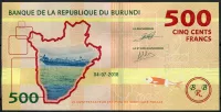 Burundi (P 50b) 500 Francs (2018) - UNC