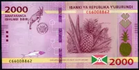 Burundi (P 52b) 2 000 Francs (2018) - UNC