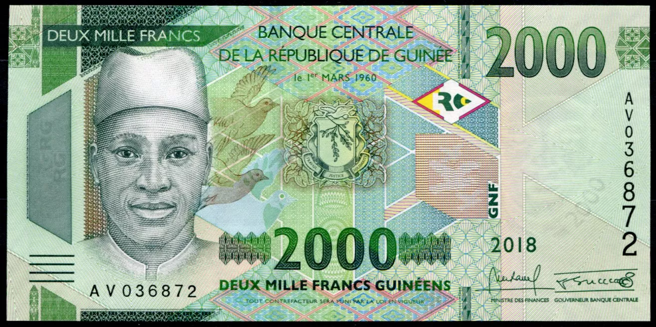 Guinea (P 48Aa) 2000 FRANCS (2018) - UNC