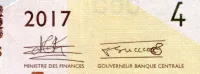 Guinea (P 48b) 1000 FRANCS (2017) - podpis