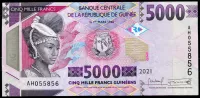 Guinea (P 49c) 5000 FRANCS (2021) - UNC