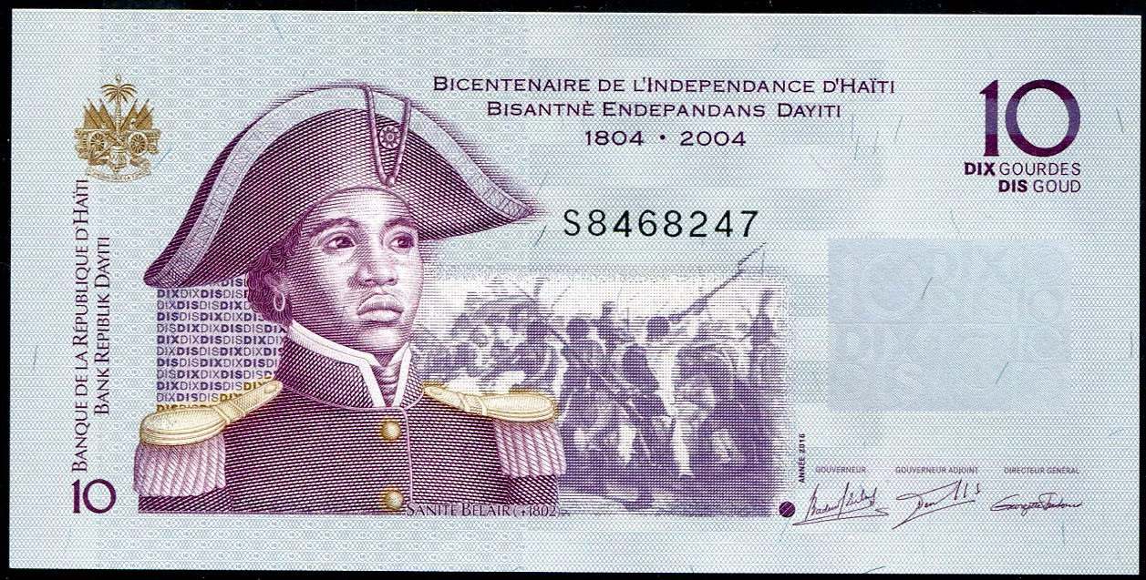 Haity (P 272h) - 10 gourde (2016) - UNC