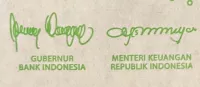 Indonesie (P 162) - vzory podpisu