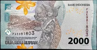 Indonesie (P 163) - 2000 RUPIAH (2022) - UNC