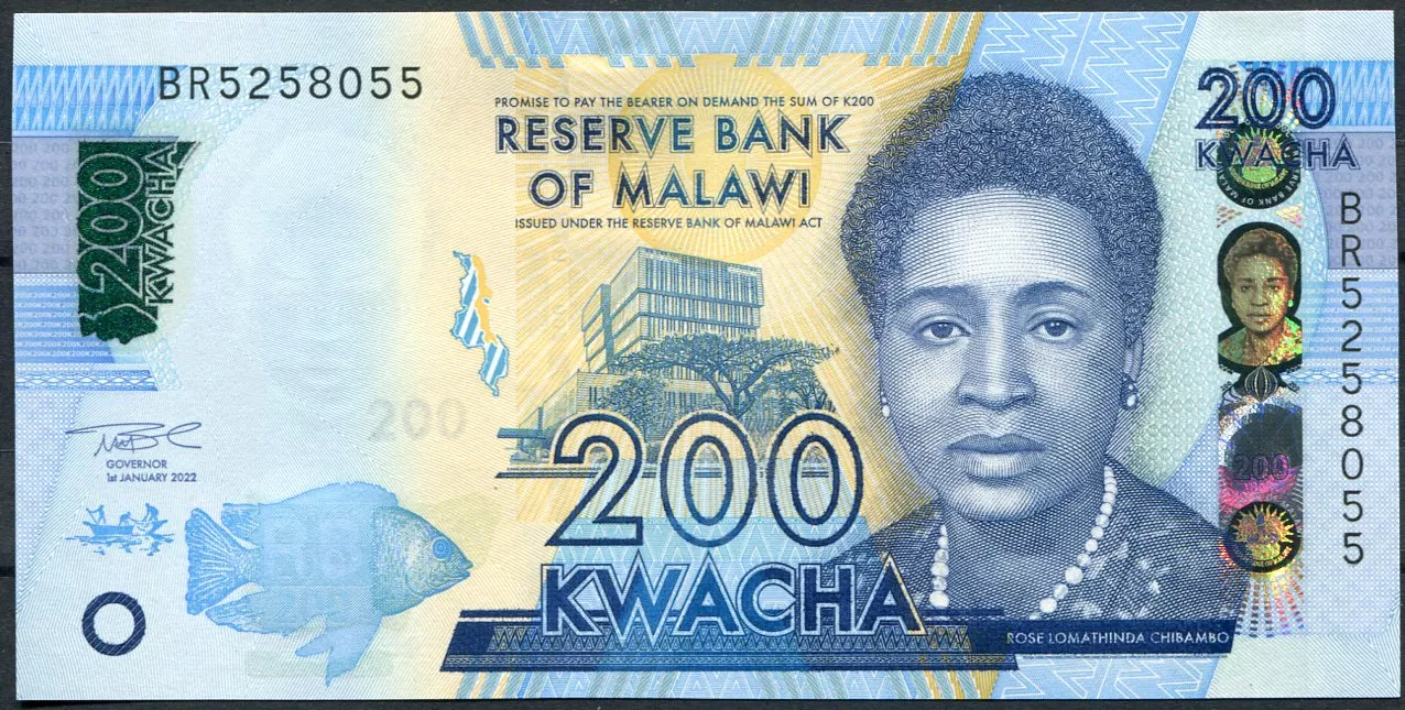 Malawi (P 65 Af) 200 KWACHA (2022) - UNC