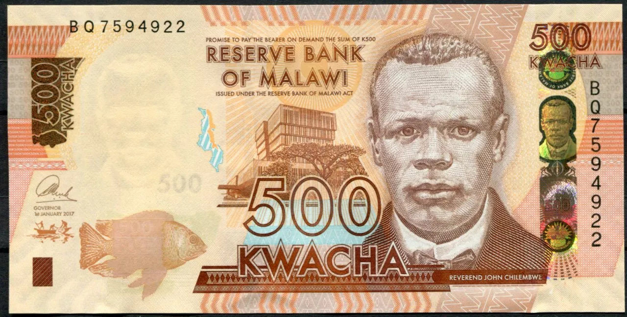 Malawi (P 66b) 500 KWACHA (2017) - UNC