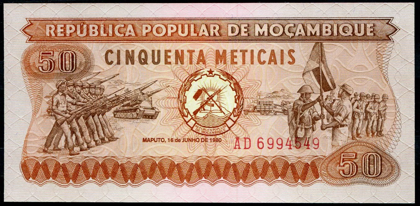 Mosambik (P 125a) - 50 Meticais (1980) - UNC