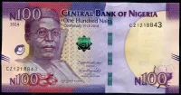 Nigerie (P 41e) 100 NAIRA (2024) - UNC - pamětní bankovka