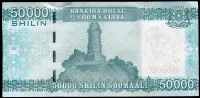 Somálsko (P 43a) 50 000 Shillings (2010) - UNC