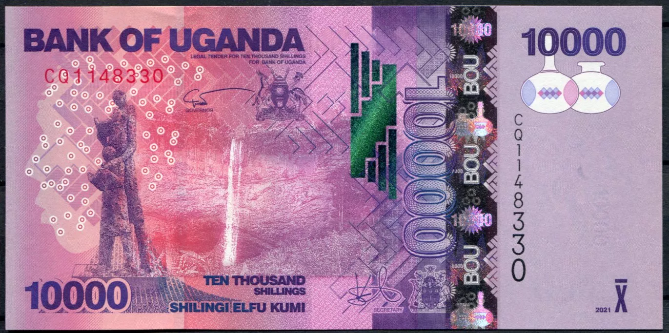 Uganda (P 52g) 10 000 Schillings (2021) - UNC