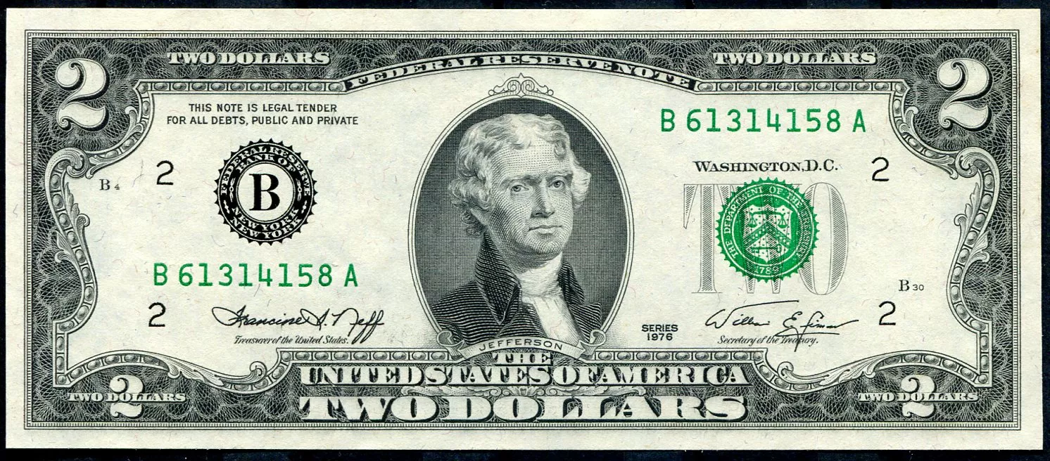 USA - P 461B - 2 dollars - 1976 série - UNC