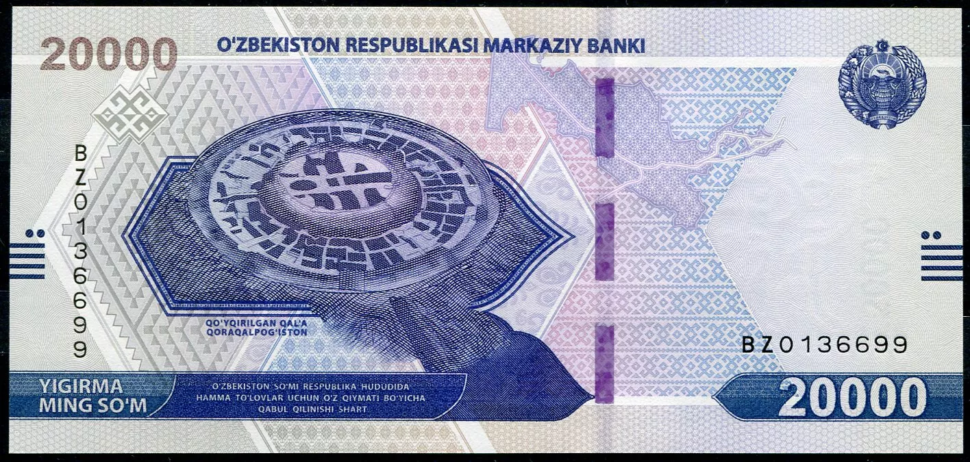 Uzbekistán (P 90) - 20 000 Sum (2021) - UNC