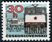 (1971) č. 1909 ** - ČSSR - 100 let ČKD Praha