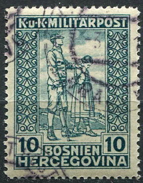 (1918) MiNr. 142 - O - Bosna a Hercegovina (Rakousko-Uhersko) - válečný invalida