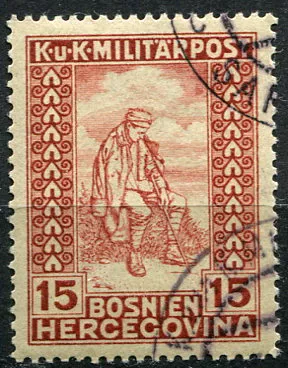(1918) MiNr. 143 - O - Bosna a Hercegovina (Rakousko-Uhersko) - válečný invalida