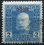 (1918) MiNr. 148 - O - Bosna a Hercegovina (Rakousko-Uhersko) - císař Franz Josef I.