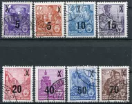 (1954) MiNr. 435 - 442 - O - DDR - První pětiletka - přetisk