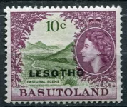 (1966) MiNr. 10 ** - Lesotho - pastorační scéna - přetisk