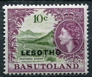 (1966) MiNr. 10 ** - Lesotho - pastorační scéna - přetisk