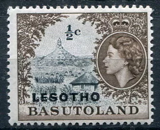(1966) MiNr. 5 ** - Lesotho - Qiloane Hill - přetisk