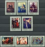 (1968) MiNr. 1864 - 1871 ** - Polsko - Umění - obrazy